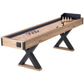 VEVOR Shuffleboard Table, 9 ft Shuffleboard for Family Game Rooms, 2 in 1 Shuffleboard and Bowling Combo Game Set, with Scratch-Resistant Playfie VEVOR Shuffleboard Table, 9 ft Shuffleboard for Family Game Rooms, 2 in 1 Shuffleboard and Bowling Combo Game Set, with Scratch-Resistant Playfie
